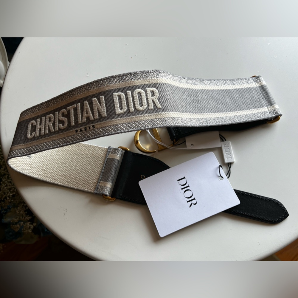 Dior Canvas Embroidered Large Belt
